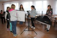 Zajęcia studyjne koła fotograficznego