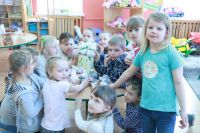 Króliczki ze skarpetek w oddziale przedszkolnym