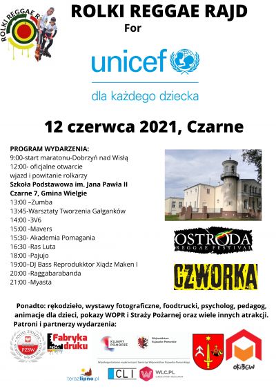 Na plakacie zdjęcie pałacu w Czarnem