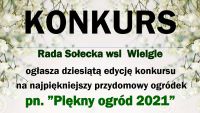 Plakat informujący o konkursie