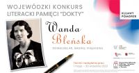 Plakat Wojewódzkiego Konkursu Literackiego Pamięci Dokty