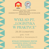 Plakat informacyjny o wykładzie