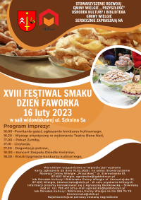 Plakat informacyjny- Festiwal smaku