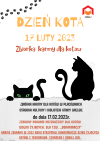 Dzień Kota- plakat informacyjny