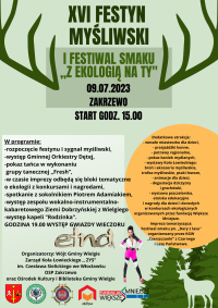 Plakat informacyjny -Festyn Myśliwski