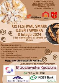 Plakat informacyjny -Festiwal smaku