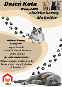 Dzień Kota- plakat informacyjny