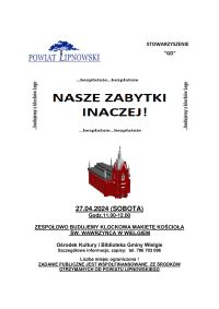 Plakat informacyjny  zajęcia z LEGO