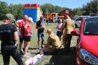 Pokaz pierwszej pomocy przez Państwową Straż Pożarną