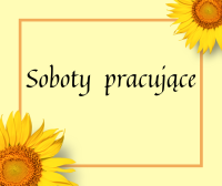 Obrazek z napisem: Soboty pracujące