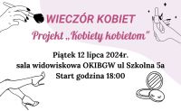 zdjęcie informacyjne - wieczór kobiet