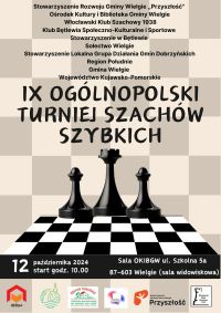 Plakat informacyjny - Turniej szachowy