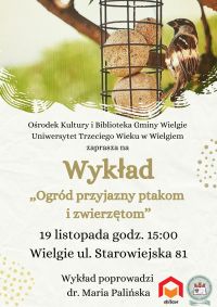 Plakat informacyjny - wykład