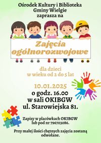 Plakat -zajęcia ogólnorozwojowe