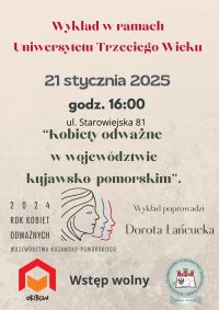 Plakat informacyjny wykład