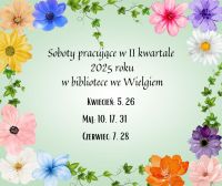 Soboty pracujące w drugim kwartale