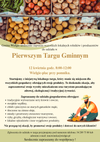 Targ gminny plakat