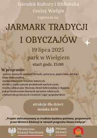 Plakat informacyjny Jarmark tradycji i obyczajów