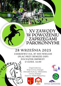 Plakat informacyjny- Zawody parokonne