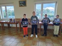 Dzieci z Klubu Młodzieżowego w Wielgiem 1 na warsztatach naukowych z zakresu astronomii.