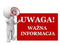 Uwaga ważna informacja