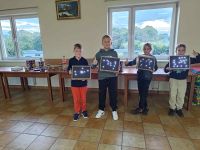 Dzieci z klubu młodzieżowego w Wielgiem 1 na warsztatach naukowych z zakresu astronomii.