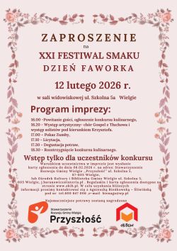 Zaproszenie na Festiwal smaków 2026