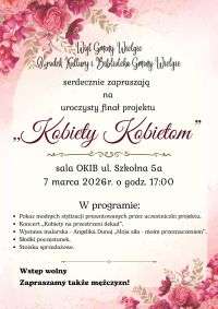 Uroczysty finał projektu ,,Kobiety Kobietom''.