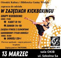 Zajęcia kickboxingu.