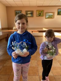 Uczestnicy na warsztatach wielkanocnych.