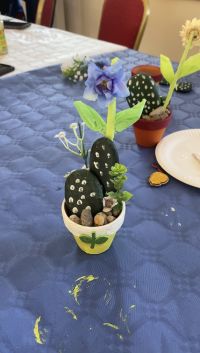 zajęcia plastyczne - kaktus w doniczce.