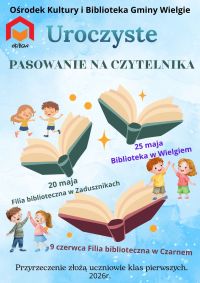 Pasowanie na czytelnika plakat