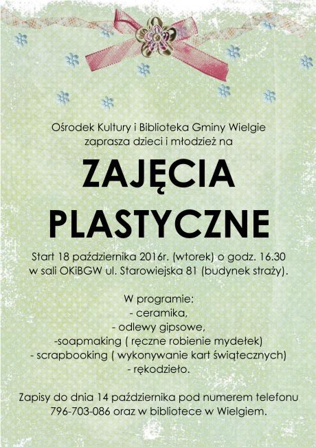 Zajęcia  plastyczne