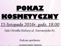 Pokaz kosmetyczny-plakat