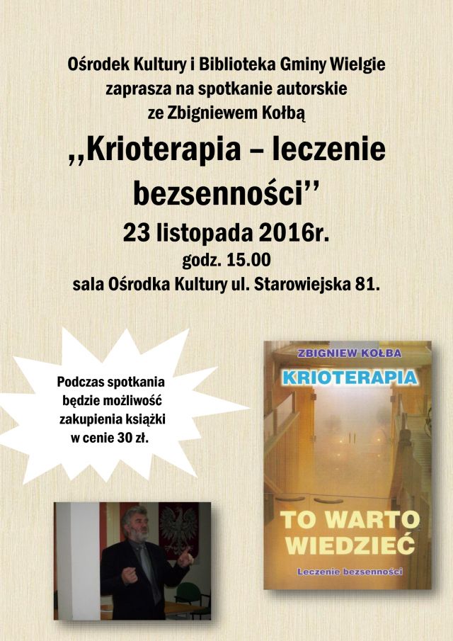 Krioterapia plakat