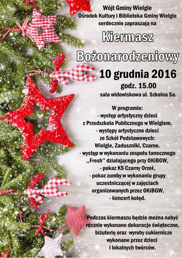 Kiermasz Bożonarodzeniowy-plakat