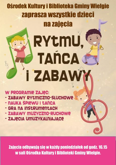 Zajęcia rytmiki-plakat