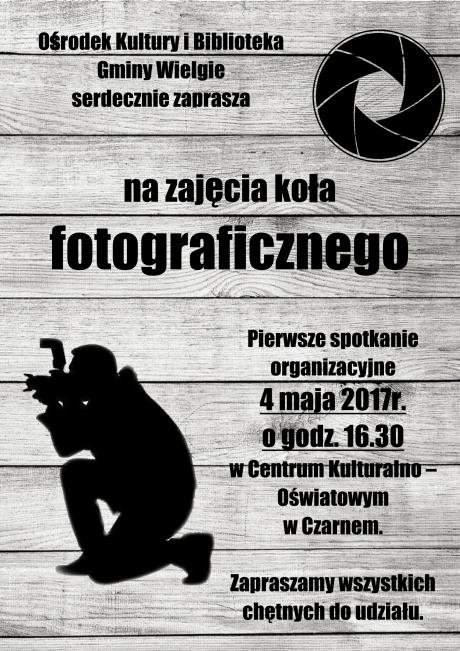 Zajęcia fotograficzne-plakat