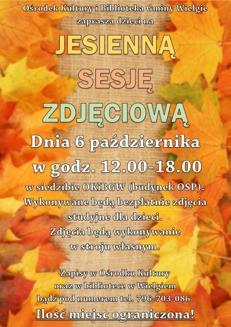 Plakat sesja zdjęciowa