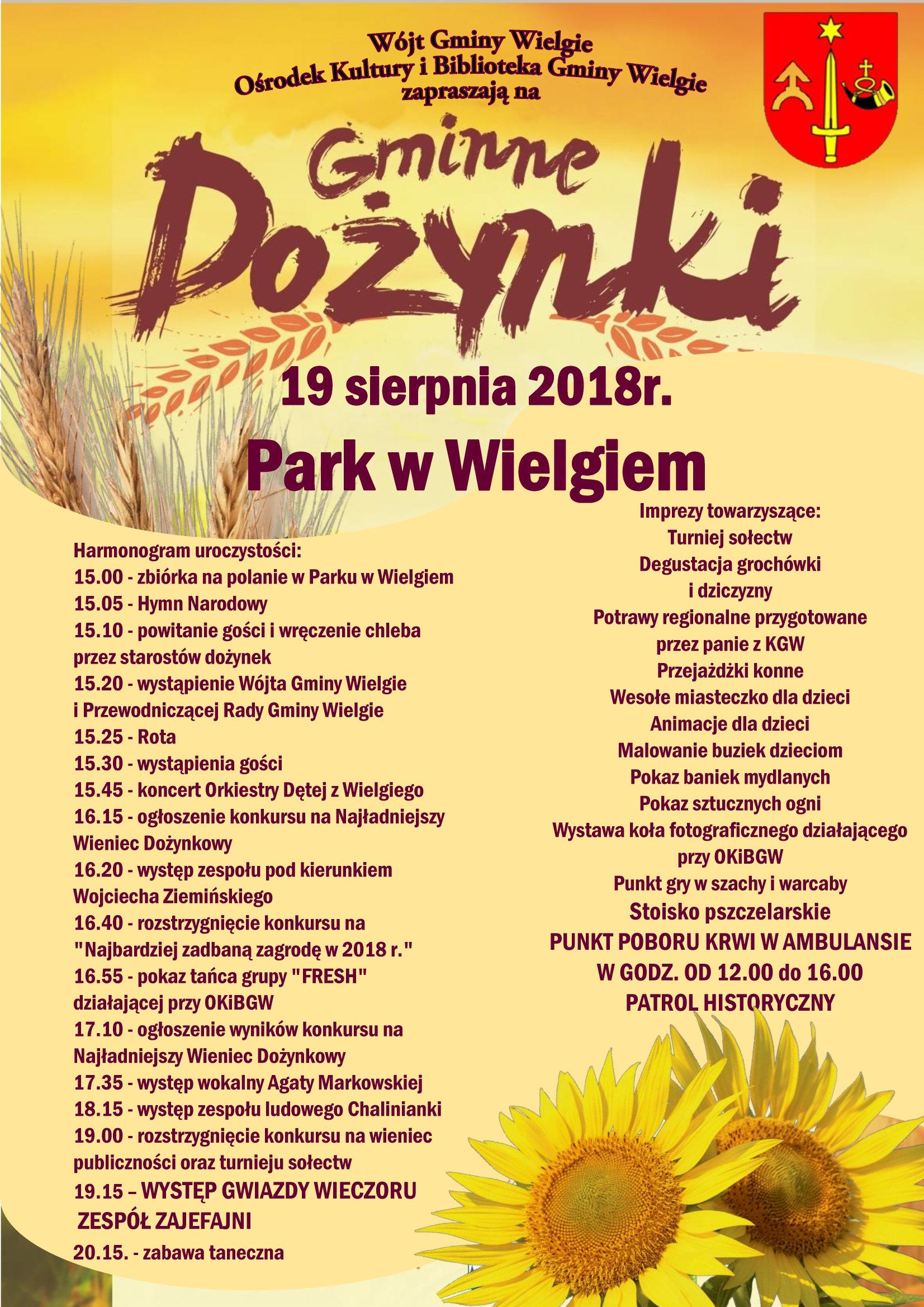 Plakat dożynki