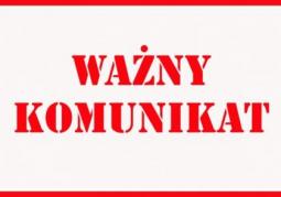 Uwaga ważne napis na białym tle